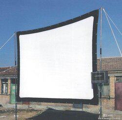 Mobile movie screen 100 120 150 200 250 inch washable foldable soft screen Projector screen