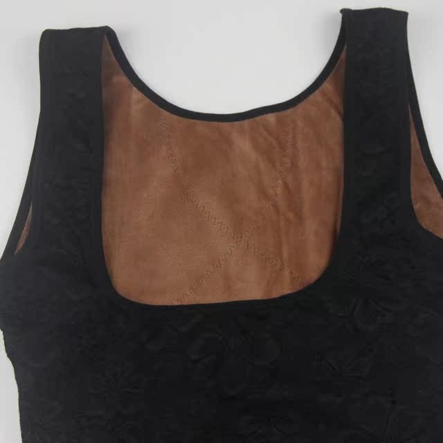 Người hâm mộ Peel 1307 cơ thể phụ nữ cừu cashmere áo ấm hỗ trợ ngực chải dày bụng đồ lót corset cơ thể định hình ao nguc