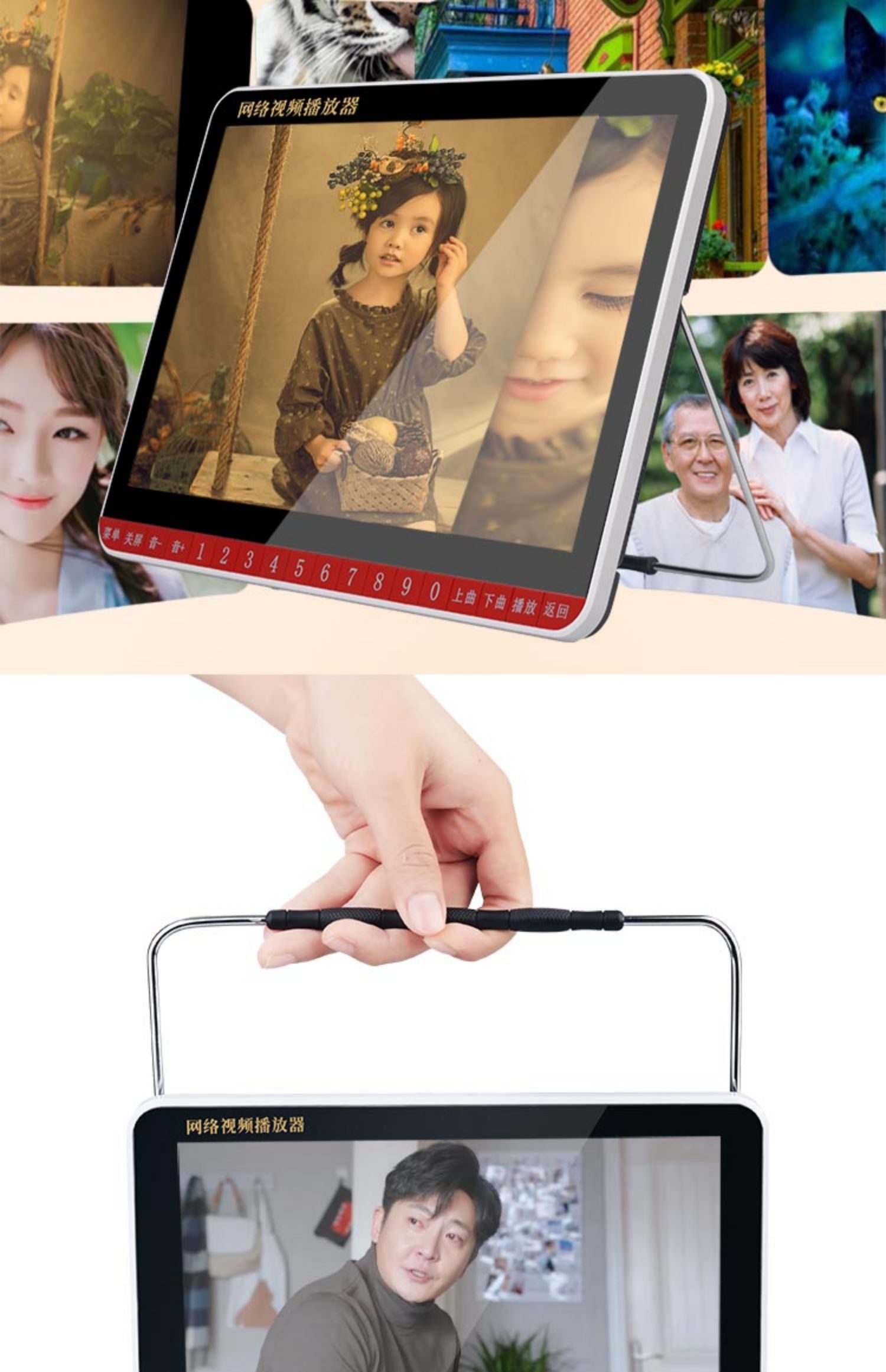 củ phát wifi tp link Xia Xin hát máy cũ ông già màn hình lớn rạp hát cũ máy đa chức năng bộ nhớ kịch thẻ đài phát thanh nhỏ TV nhà máy phát wifi cầm tay sạc độ nét cao thẻ vuông nhảy máy video - Trình phát TV thông minh wifi di động
