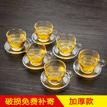Heat-resistant transparent with glass cup cup of cup of tea cup cup of coffee cup Kung fu tea cup