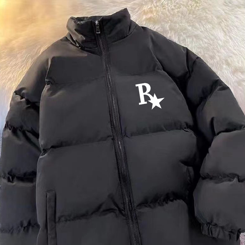 Stand Collar Cotton Coat Men's Jacket Winter 2023 New Korean Style Trendy Thickened Winter Cotton-Padded Jacket Student down Cotton Coat Stand Collar Cotton Coat Men's Jacket Winter 2023 New Korean Style Trendy Thickened Winter Cotton-Padded Jacket Student down Cotton Coat