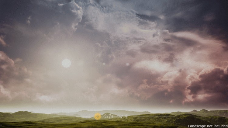 Dynamic Skydome UE4蓝图动态天空 日夜循环 太阳月亮大气云恒星