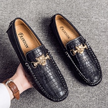 Doug shoes men Korean version of the trend 2020 new spring mens shoes trendy shoes British mens large size casual leather shoes leather leather