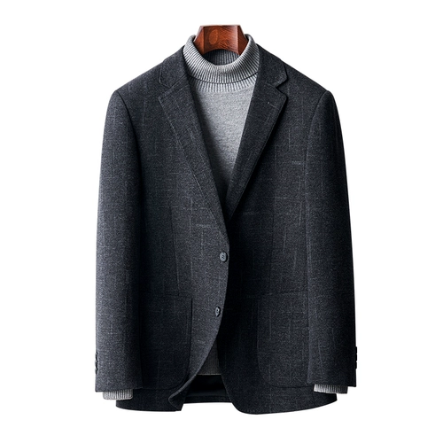 Демисезонный модный элитный пиджак классического кроя для отдыха, облегающий крой