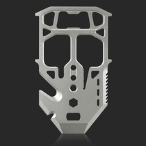  American creative metal card case Tool card accessories card case Outdoor edc card case screwdriver rubber band strap