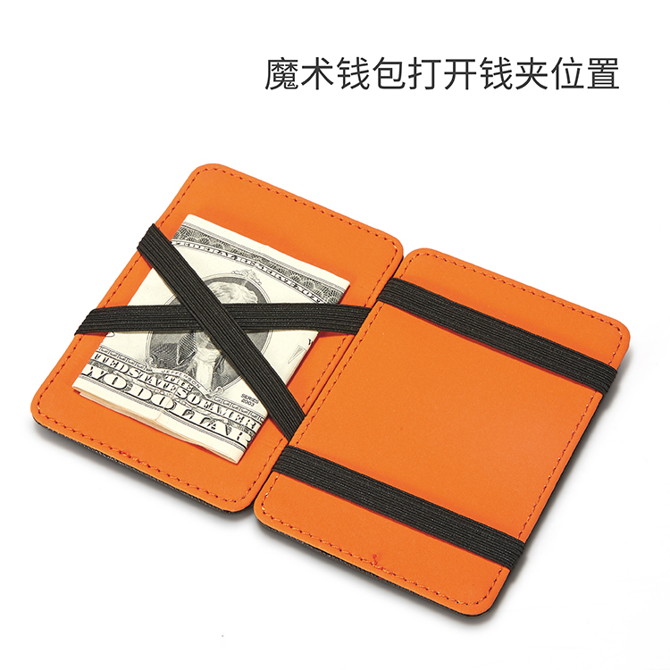 Phiên bản tiếng Hàn của gói thẻ ma thuật sáng tạo đôi nam nữ thời trang đơn giản ví tiền xu siêu mỏng dây đeo thẻ tín dụng gấp thẻ tín dụng - Chủ thẻ ví đựng thẻ lv