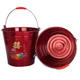 不锈钢喜桶结婚子孙桶一对新娘陪嫁用品红色水桶婚庆红桶桶子