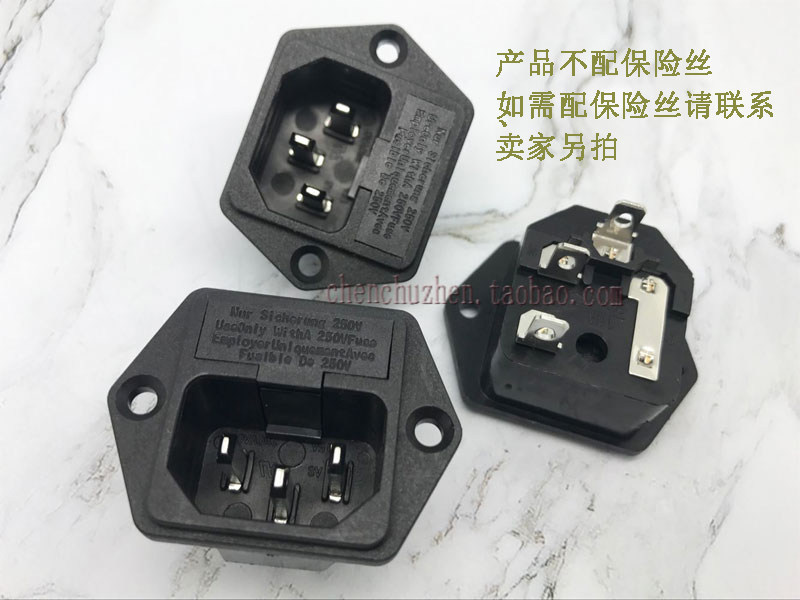 Supply AC Power Socket Pint Character Socket With Fuse Switch Power Holder Pindi AS-07