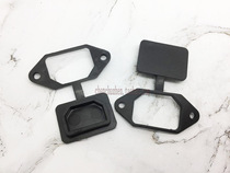 AC Product power socket waterproof cap dust cover electric car accessories square hole pin word three hole socket special plastic cover