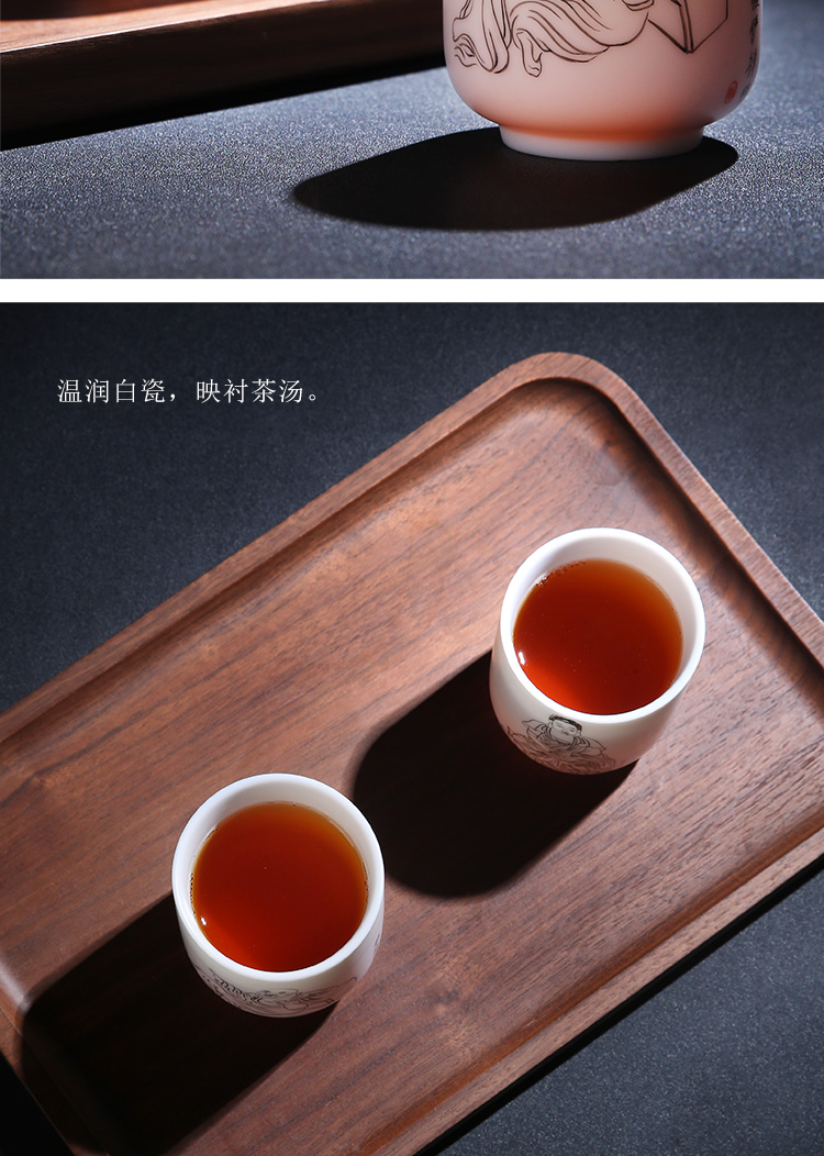 The Product porcelain sink white porcelain tea masters cup personal, kung fu tea cups hand - made medicine mountain but yanyan zen tea cup