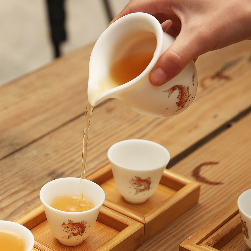 The Product porcelain sink the see colour white porcelain fair keller of tea tea tea sea points exchanger with the ceramics filter suit pure manual kung fu tea set