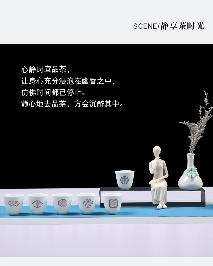 The Product dehua white porcelain porcelain remit hand - made fragrance - smelling cup Sue window small jiangnan fresh artistic ceramic tea cup sample tea cup