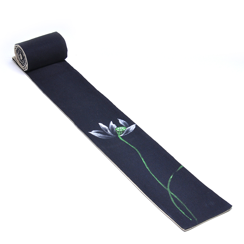 Porcelain sink Chinese painting style cotton and linen tea table of Chinese style slender water to wash cloth art tea towel tea tea tea mat flag