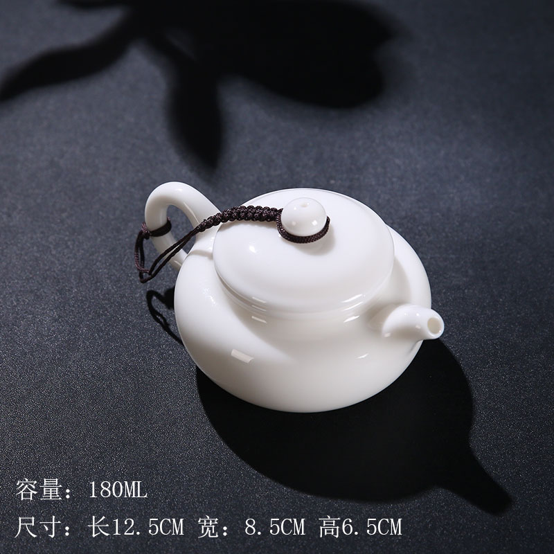 The Product raw jade porcelain porcelain remit antique pot of dehua white porcelain craft ceramic teapot tea ware