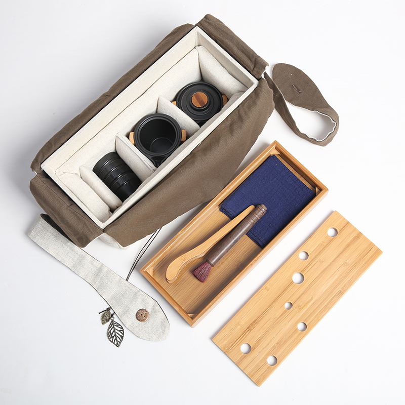 The Product porcelain sink dipper dish portable tea set the cloth on the tea pot of ceramic is suing travel and practical