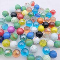 Color ball clip beads Glass game marbles mixed beads Childrens toys rare mm A variety of nostalgic children 1616mm