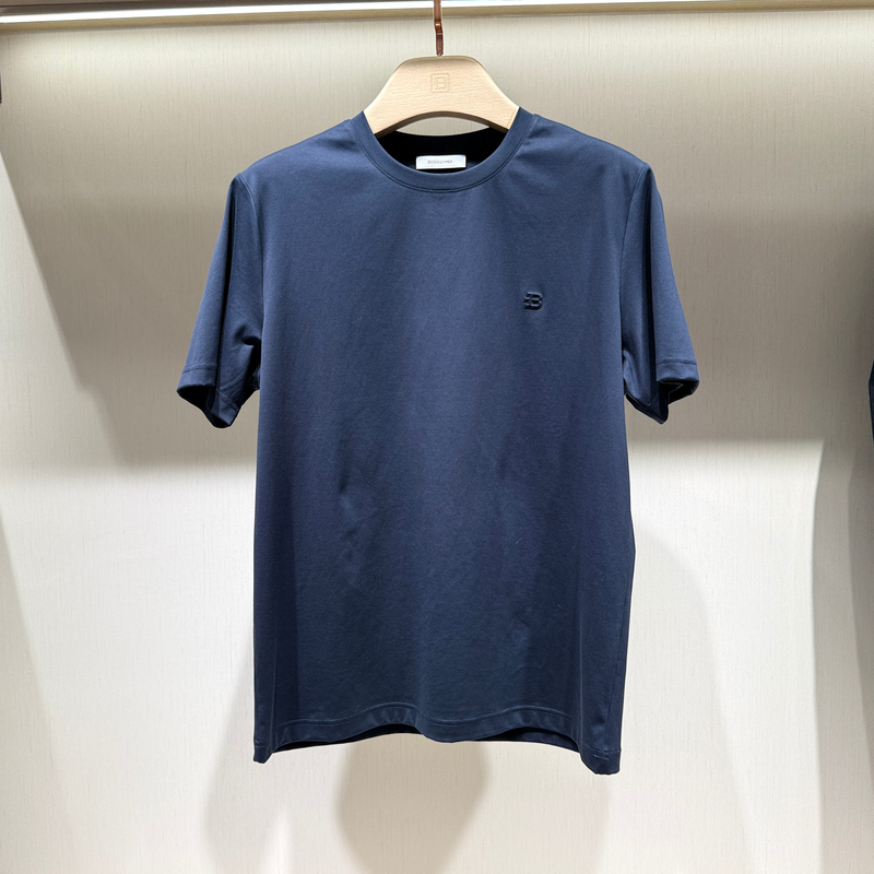 Spring and Summer New Style Bosssunwen Genuine Men's Casual Short-Sleeved Knitwear T-Shirt 2 Colors A621T802