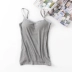 Modal Camisole Women Cotton Chống đi Không Vòng Thép Tích hợp Đồ lót Màu rắn Đáy Áo sơ mi Ngực Pad Top