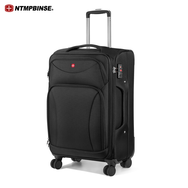 Swiss Army Knife Oxford Trolley Case Silent Universal Wheel Travel Case Expandable Large Capacity Luggage 20-Inch Carry-On Suitcase