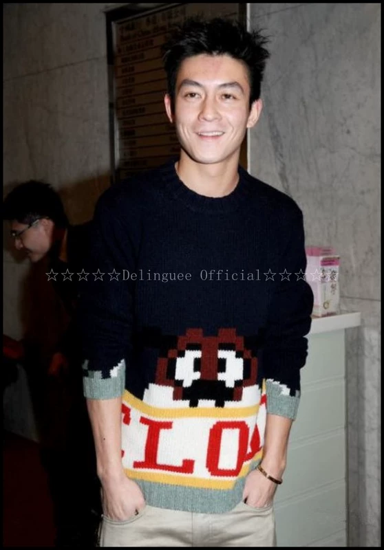 Edison Chen C Series Sweater I Cartoon Gopher Rabbit Velvet Head Spring and Autumn Winter Cặp đôi xu hướng áo len