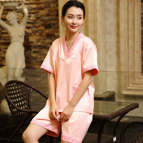 Терапия ноги для ног в центре баня работа по поту одежду для одежды для женской женская женская женская униформа мужская одежда для примерения