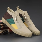 2021 новая летняя мужская повседневная обувь, кроссовки, парусиновые туфли с высоким берцем, мужская обувь, универсальная модная обувь в корейском стиле, старая пекинская тканевая обувь.