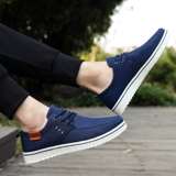 Летняя обувь, повседневная обувь, мужская парусиновая обувь, старая пекинская тканевая обувь, мужская дышащая льняная обувь 45, обувь большого размера 46