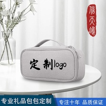 Waterproof power bank storage bag customized portable charger data cable digital bag customized logo printable trademark