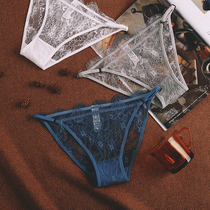 Slim strap sexy lace womens underwear low waist size ladies breifs thin breathable womens pants