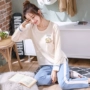 Đặc biệt hàng ngày quý cô mùa xuân và mùa thu dài tay cotton Hàn Quốc dịch vụ nhà mùa thu đồ ngủ nữ mùa thu ngọt ngào phù hợp với mùa đông đồ bộ pijama