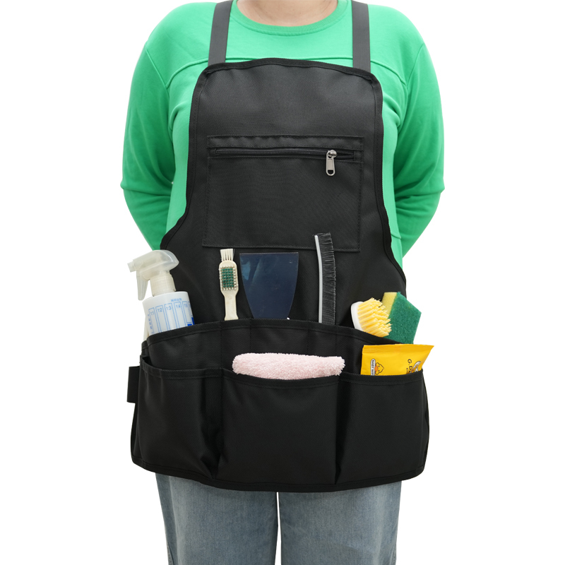 Tool Apron, Cleaning Waist Bag, Multi-Pocket Ktv Bar Waiter, Gardening, Housekeeping, Maintenance Work Clothes Bib