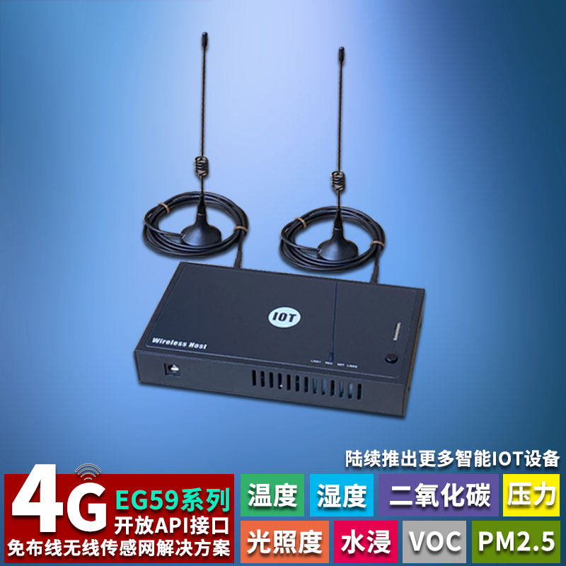 EG59 intelligent remote 4G temperature and humidity sensor cold chain warehouse multi-channel wireless temperature measurement mobile phone APP high precision