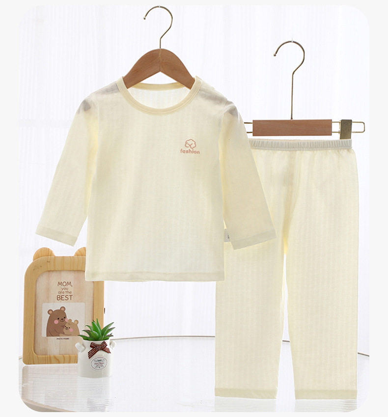 JQ婧麒宝宝睡衣秋季a类婴儿分体套装空调服长袖全棉儿童家居服秋 — 9