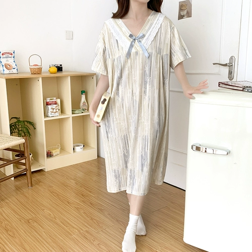 Летняя тонкая послеродовая пижама для кормящих грудью для молодой матери, короткий рукав