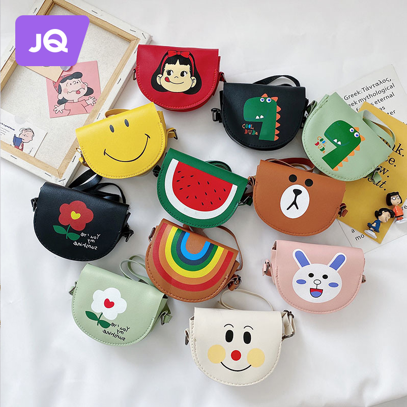 The Jing Kiri Girl Small Bag New Korean Version Fashion Children Skew Satchel Cute Cartoon Zero Wallet Mini Single Shoulder Bag-Taobao