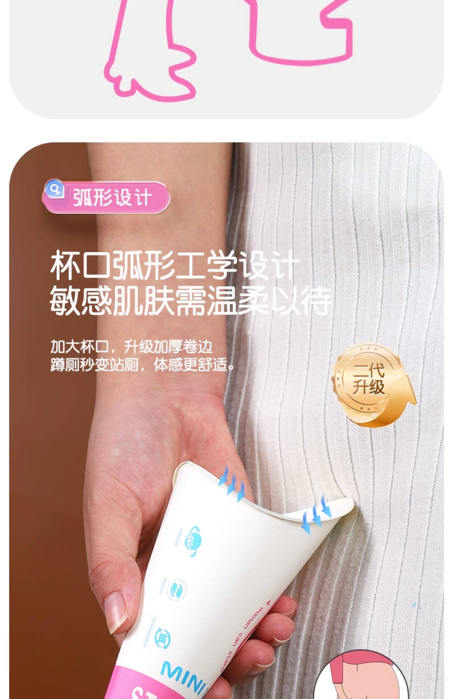 【小便神器】婧麒孕妇女性站立一次性尿杯上厕所剖腹产小便器待产 — 9