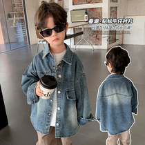 Jingqi Boys Shirts Summer Thin Mens Trendy Tops Handsome Childrens Jackets Childrens Baby Denim Shirts