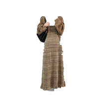 Jingqi Maternity Dress Set Autumn and Winter 2024 New Light Luxurious and High-end Two-piece French Knitted Dress
