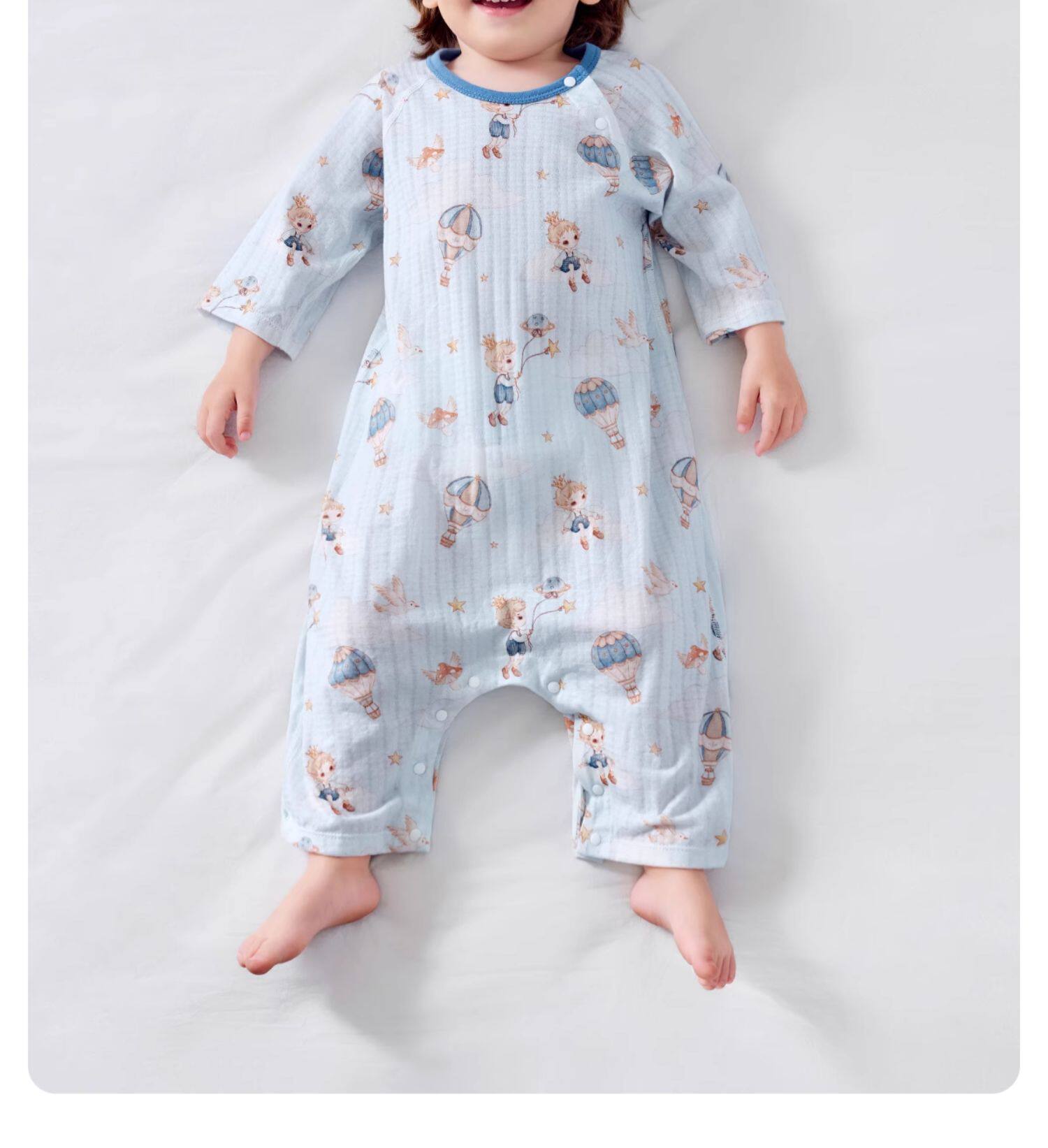 JQ婧麒{云柔棉}婴儿衣服纯棉a类男女宝宝2026秋季家居服连体睡衣 — 11