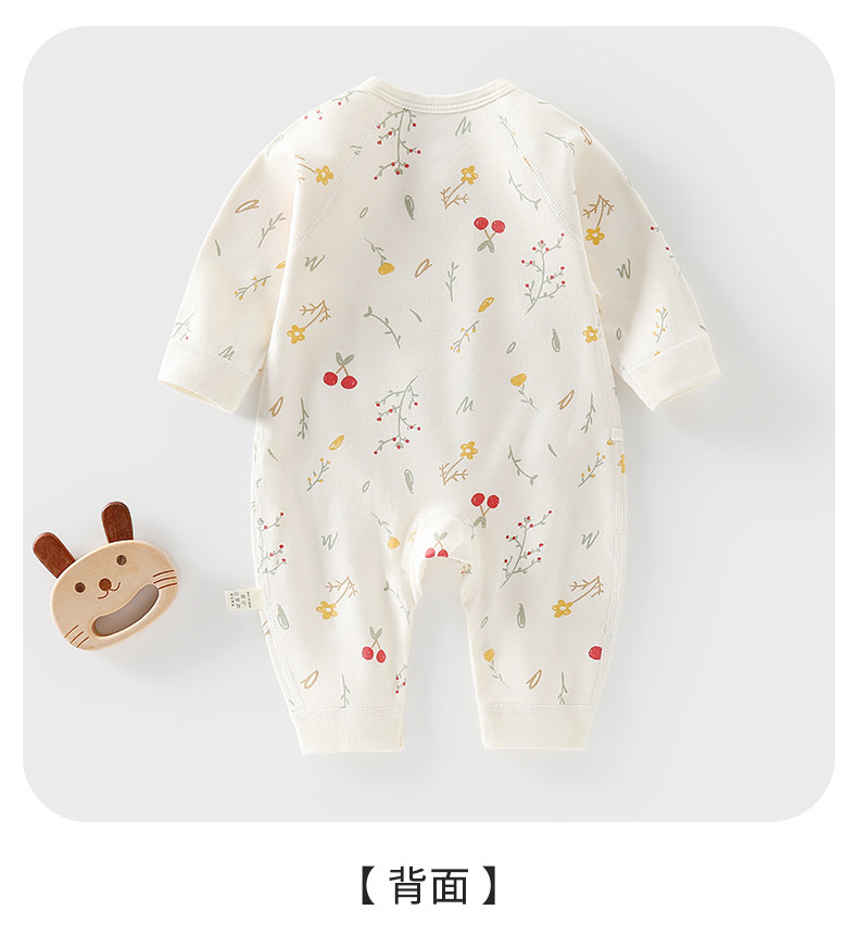 JQ婧麒婴儿连体衣秋季纯棉新生儿衣服初生宝宝蝴蝶哈衣居家和尚服 — 19