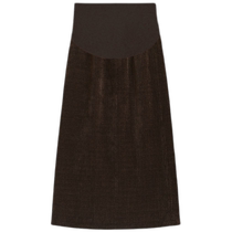 Jingqi Maternity Half Skirt Autumn 2024 New Loose High Waist Belly Support Corduroy Straight Skirt Autumn and Winter