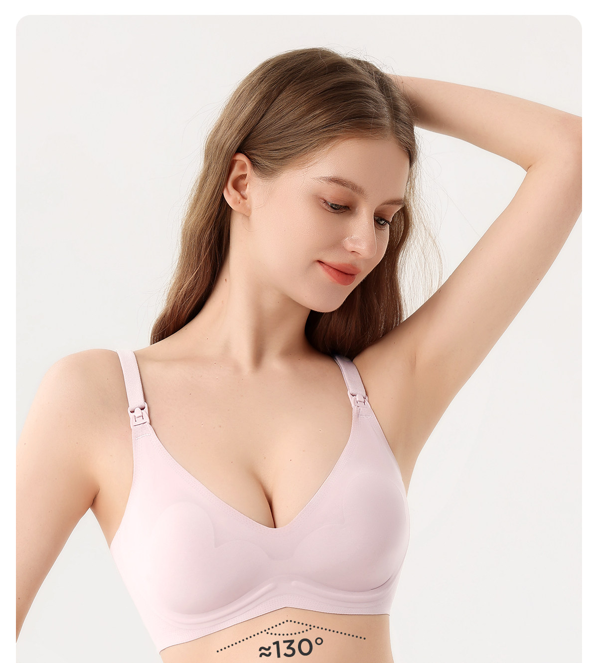 【爱心杯】JQ婧麒夏季超薄哺乳内衣聚拢防下垂怀孕产后孕妇文胸 — 13