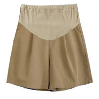 Хаки мягкие шорты с поддержкой живота