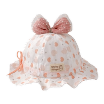 The Jing Ki Baby Hat Thin baby sun sun protection Princess fishermans hat cute sweet and beautiful butterfly knot girl basin cap