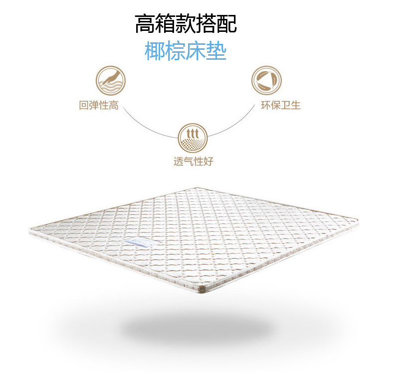 Nội thất đôi Tiger Giường đơn giản hiện đại Phòng ngủ chính 1,8 mét tiết kiệm 1,5m Giường đôi đa năng 15ZN2 - Giường giường giá rẻ