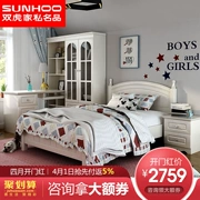 Đôi hổ giường bàn ghế trẻ em gái công chúa ngủ nội thất phòng ngủ 1,5 m 1,2 m giường Teen 13M5 - Giường