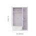 Nội thất đôi Tiger Cửa tủ quần áo Cửa gỗ 3 cánh Tủ quần áo Trẻ em Kinh tế Phòng ngủ Tổng thể Tủ quần áo 13R3 tủ cánh lùa Buồng