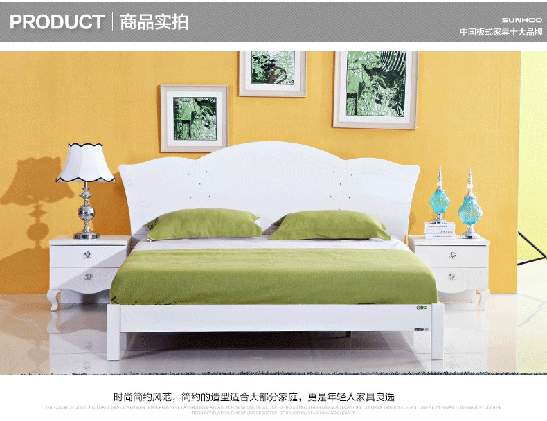 Twin Tiger Đồ Nội Thất Cho Thuê Đồ Nội Thất Phòng Vườn Giường Đôi King Bed Bed Phòng Ngủ Đặt Đồ Nội Thất Kết Hợp TBM2 giường hộp