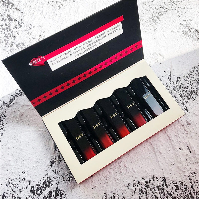 Ins siêu lửa nước lip men set kết hợp 斩 nam bưởi caramel màu giữ ẩm kéo dài giữ ẩm son bóng son bóng 	son romand bóng 09