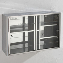 Bowl Cabinet Home Kitchen Stainless Steel Pushing Ramen Cabinet Locker Cabinets Locker cabinet wall-mounted Contained Balcony Hanger